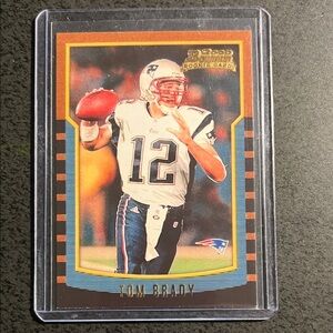 Tom Brady Rookie Football Reprint Card
